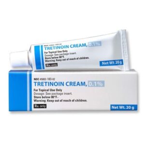 Tretinoin 0.1% Cream, 20g tube