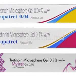 Tretinoin 0.1% Gel Microsphere. Acne treatment.