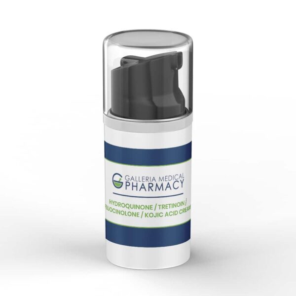 Fluocinolone Hydroquinone Tretinoin cream tube.