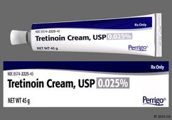 Tretinoin 0.025% Cream, 45gm tube with coupon.