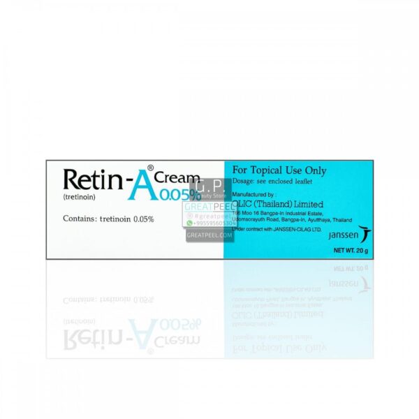 Tretinoin Cream 0.05% Retin-A, 20g tube