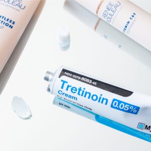 Retinol prescription cream, skincare product.