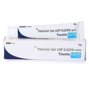 Tretinoin 0.025% Gel USP. Product image.