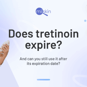 Expired Tretinoin Cream tube.