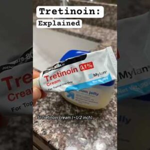 Tretinoin cream for Fordyce spots treatment.