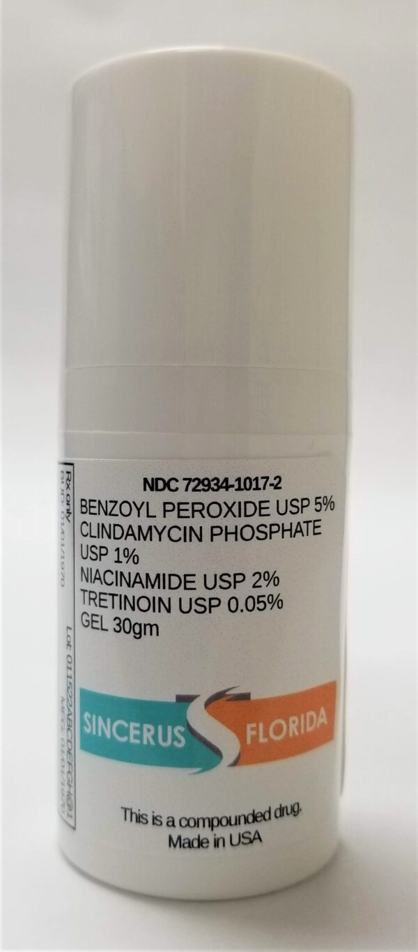 Tretinoin, Clindamycin, & Benzoyl Peroxide Cream