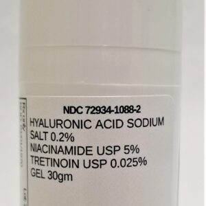 Tretinoin Niacinamide Hyaluronic Acid Cream jar