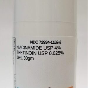 Tretinoin 0.025% & Niacinamide 4% serum.