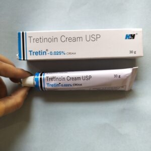Tretinoin 0.025% topical cream.
