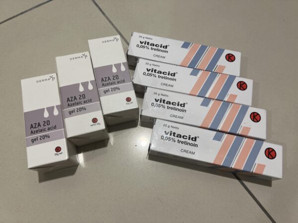 Vitacid 0.05% Tretinoin cream tube