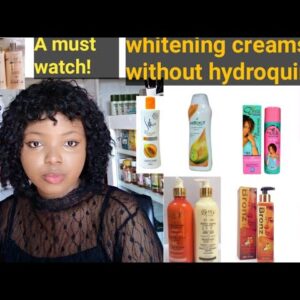Whitening lotion, hydroquinone-free.