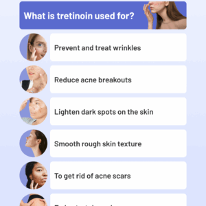 Tretinoin cream for old scar treatment.