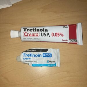 Tretinoin cream USP, acne treatment.